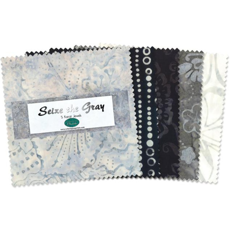 Wilmington Prints Pre-Cuts, Seize The Gray, 5" Squares, 506-65-506