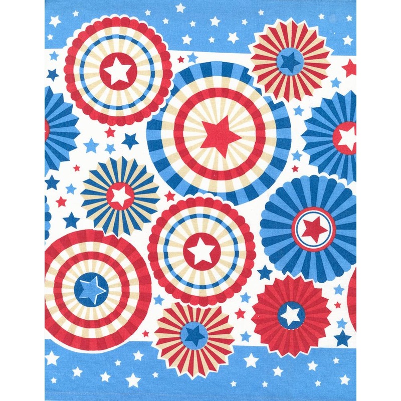 16" Classic Retro Toweling - American Celebration