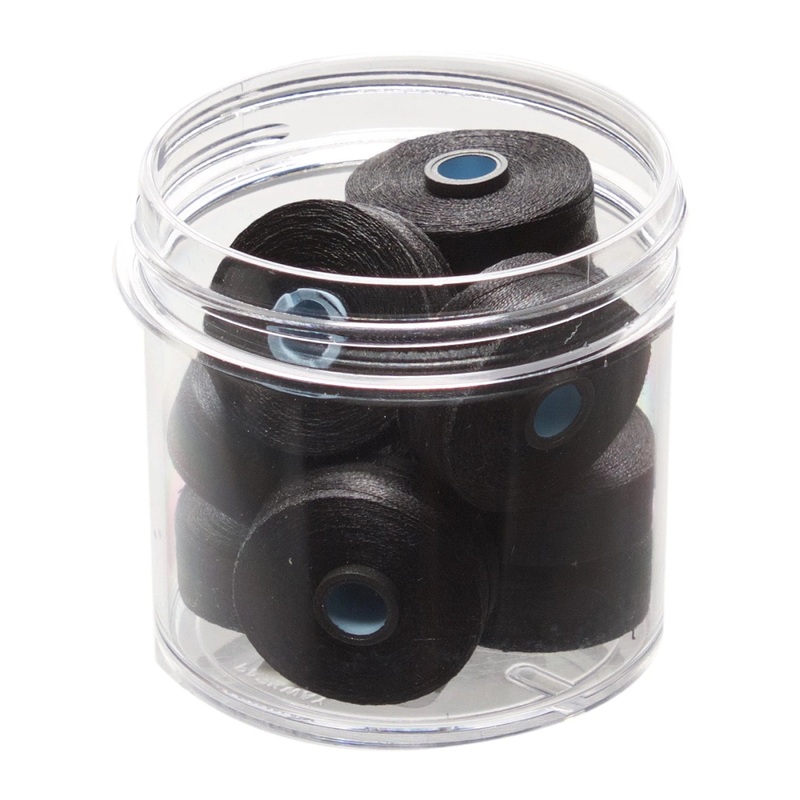 Magna-Glide Delights Style M Jumbo Pre-Wound Bobbins 132 yds - Black # MGDM-11001-F - 10 Pack (Special Order)