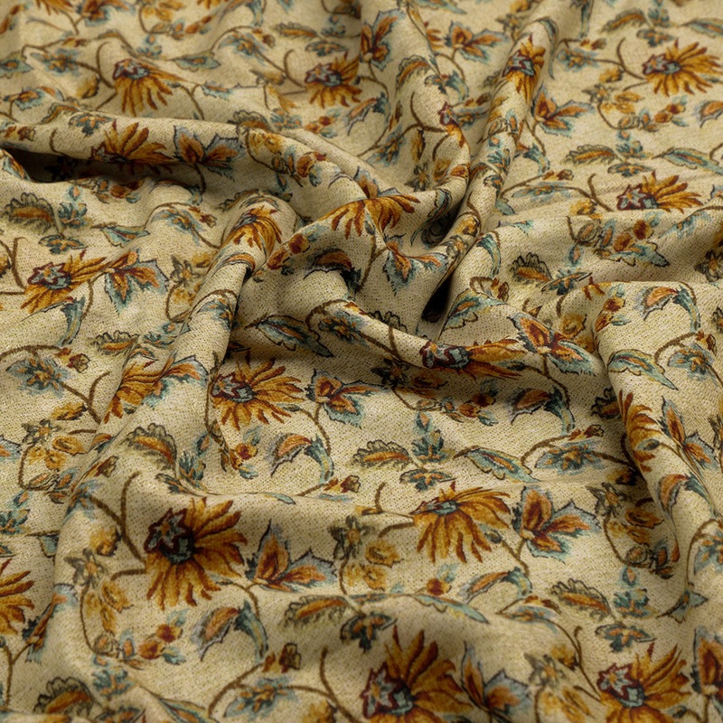 Sandstone Western Pashmina Printed Fabric