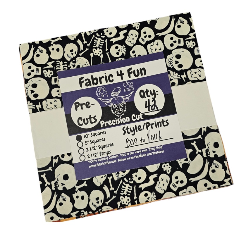 BOO to YOU!  10" Squares Exclusive 42 Piece Pre-Cut