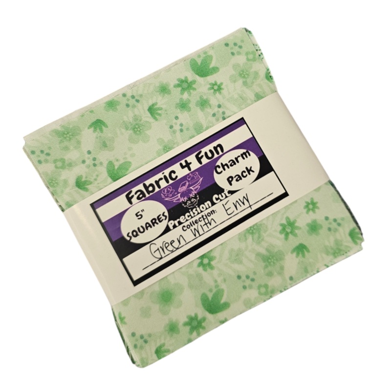 Green With Envy 5" Charm Pack Squares Exclusive 42 Piece Pre-Cut