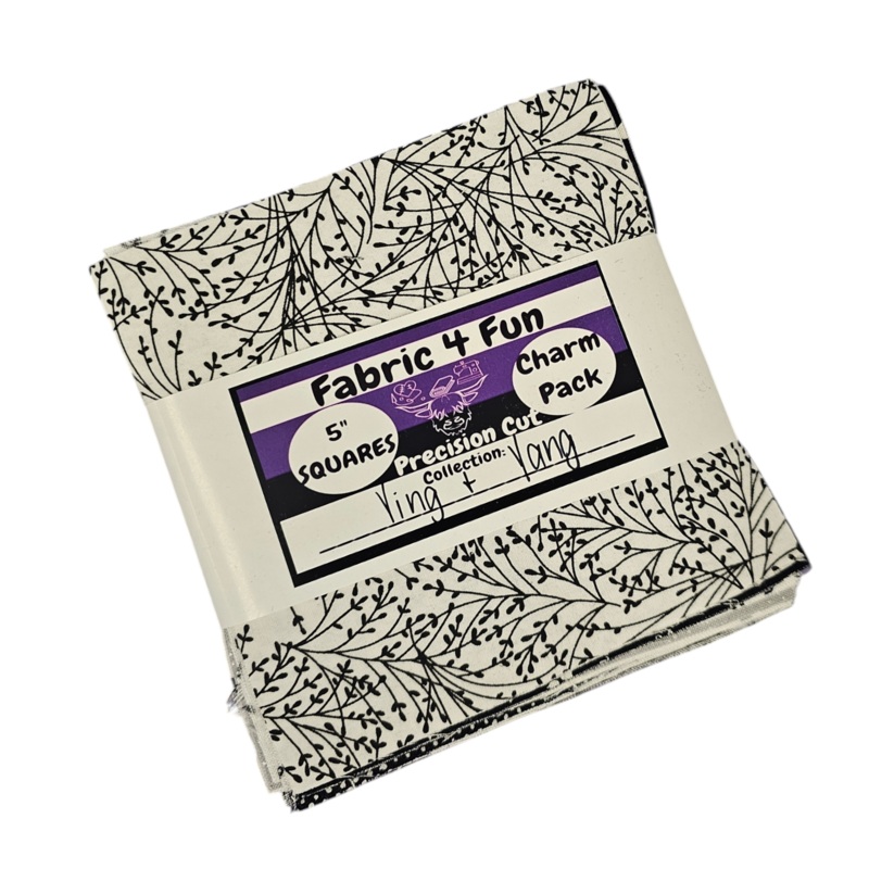 Ying & Yang  5" Charm Pack Squares Exclusive 42 Piece Pre-Cut