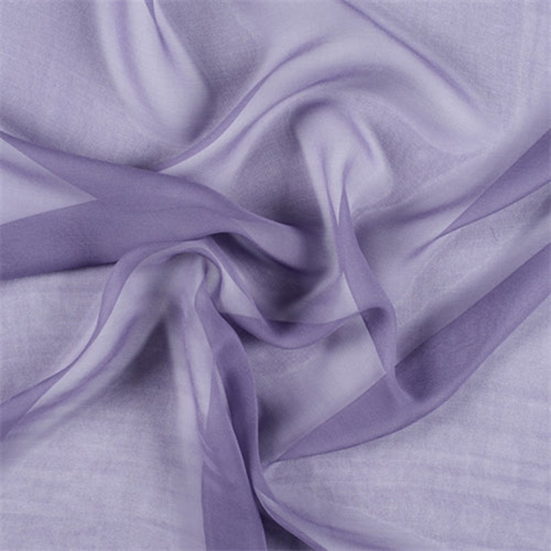 Runway Silks Amethyst Silk Chiffon Fabric - Reorderable