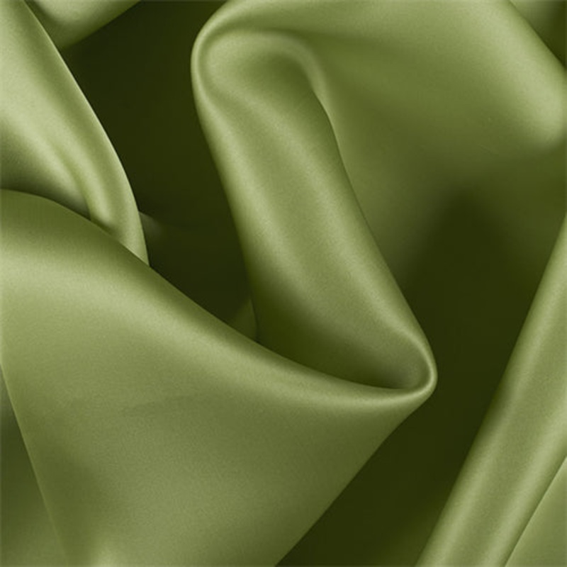 Runway Silks Apple Green Silk Satin Organza Fabric - Reorderable