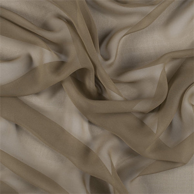 Runway Silks Avocado Silk Chiffon Fabric - Reorderable