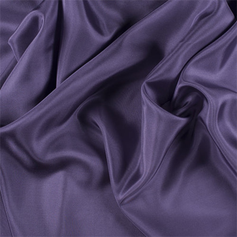 Runway Silks Amethyst Silk Habotai Fabric - Reorderable