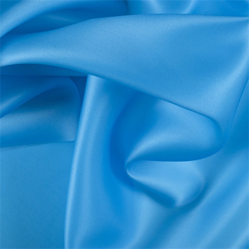 Runway Silks Turquoise Silk Satin Organza Fabric - Reorderable