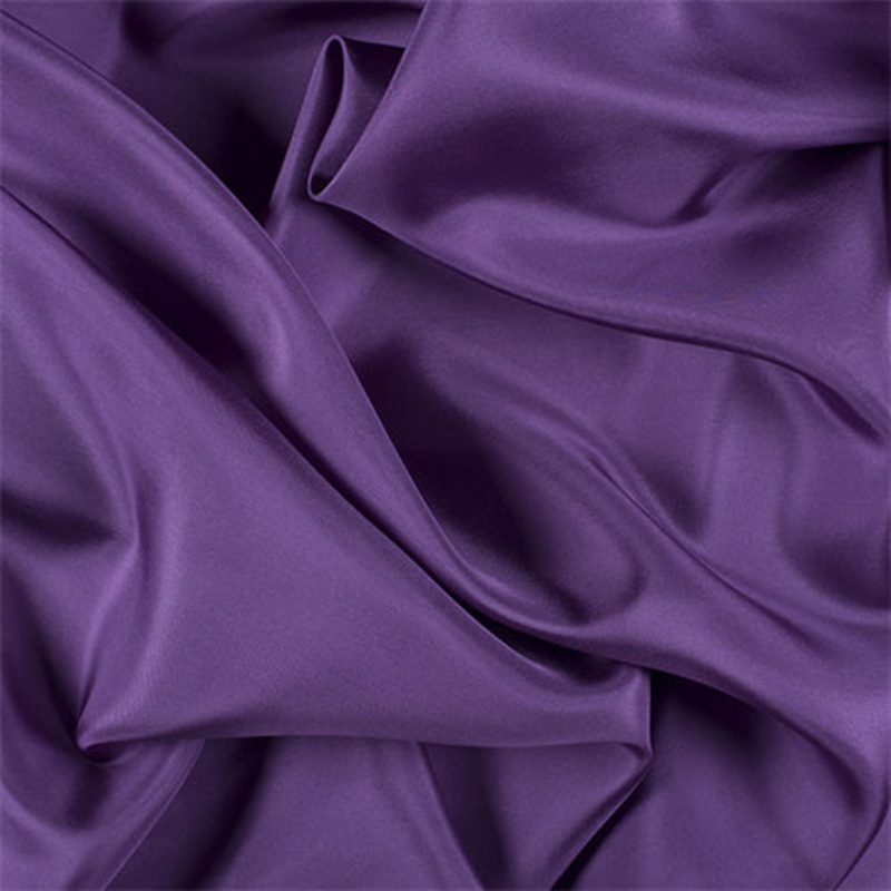 Runway Silks Violet Silk Habotai Fabric - Reorderable