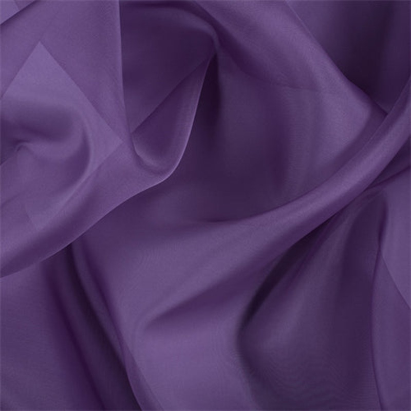 Runway Silks Violet Silk Organza Fabric - Reorderable