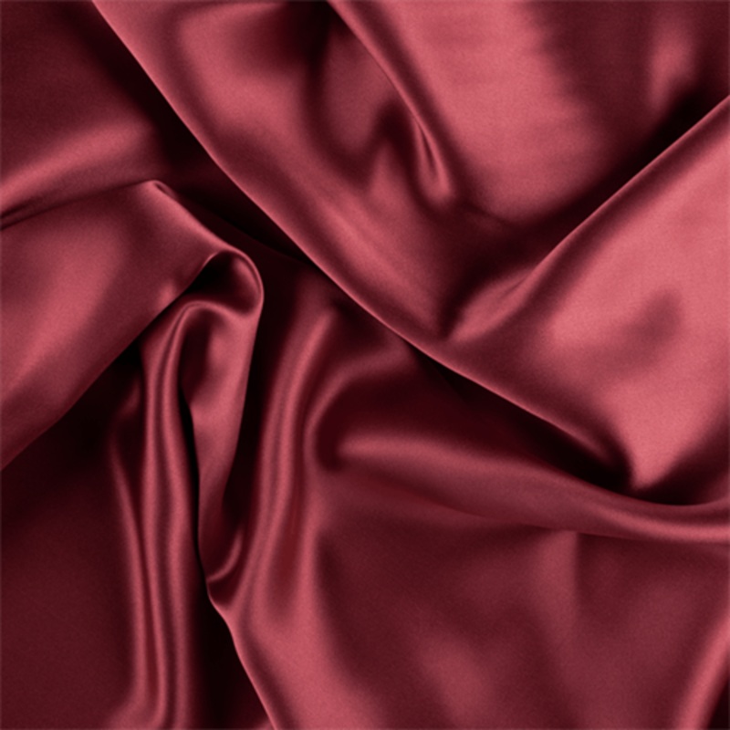 Runway Silks Antique Red Stretch Silk Charmeuse Fabric - Reorderable