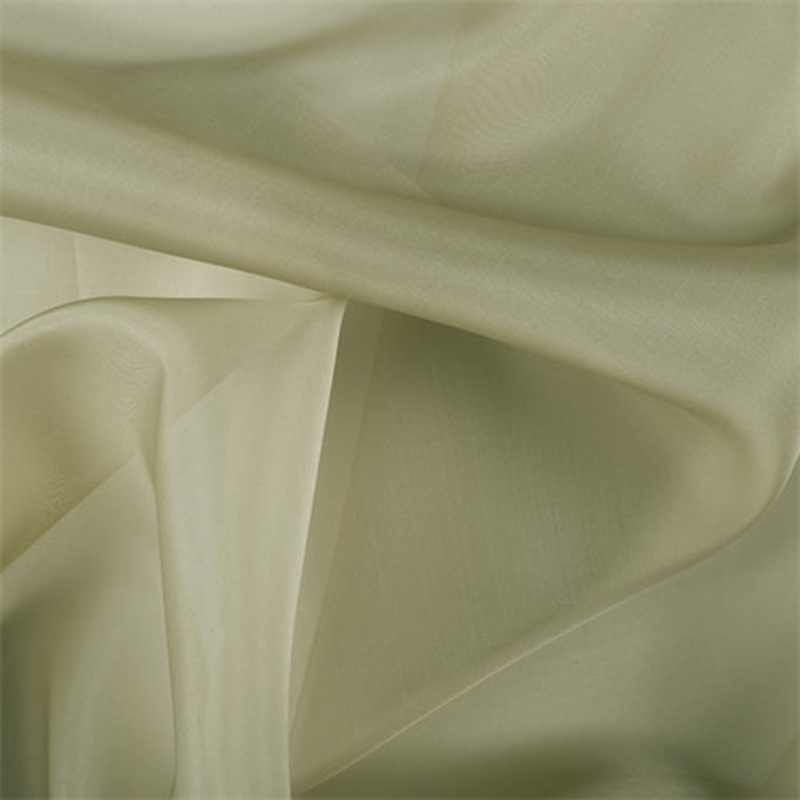 Runway Silks Avocado Silk Organza Fabric - Reorderable