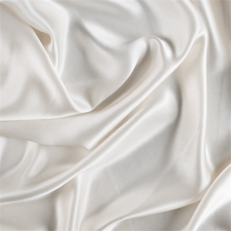Runway Silks Vanilla Silk Charmeuse Fabric - Reorderable