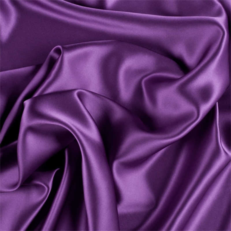 Runway Silks Violet Stretch Silk Charmeuse Fabric - Reorderable