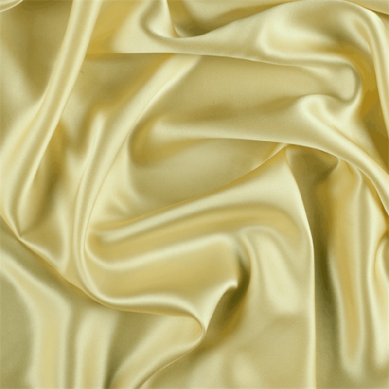 Runway Silks Yellow Stretch Silk Charmeuse Fabric - Reorderable