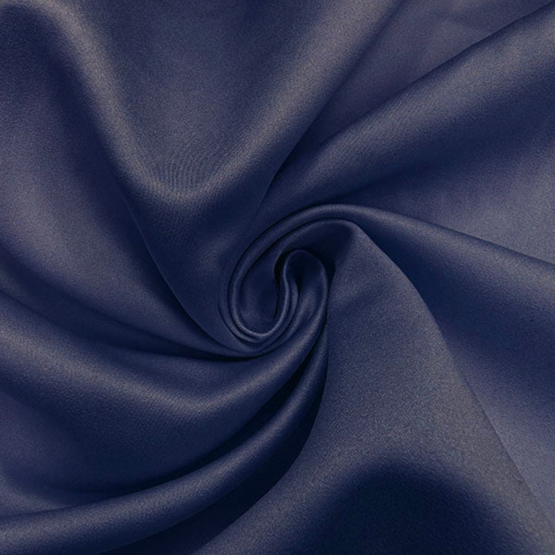 Navy Bridal Satin Bolt Fabric