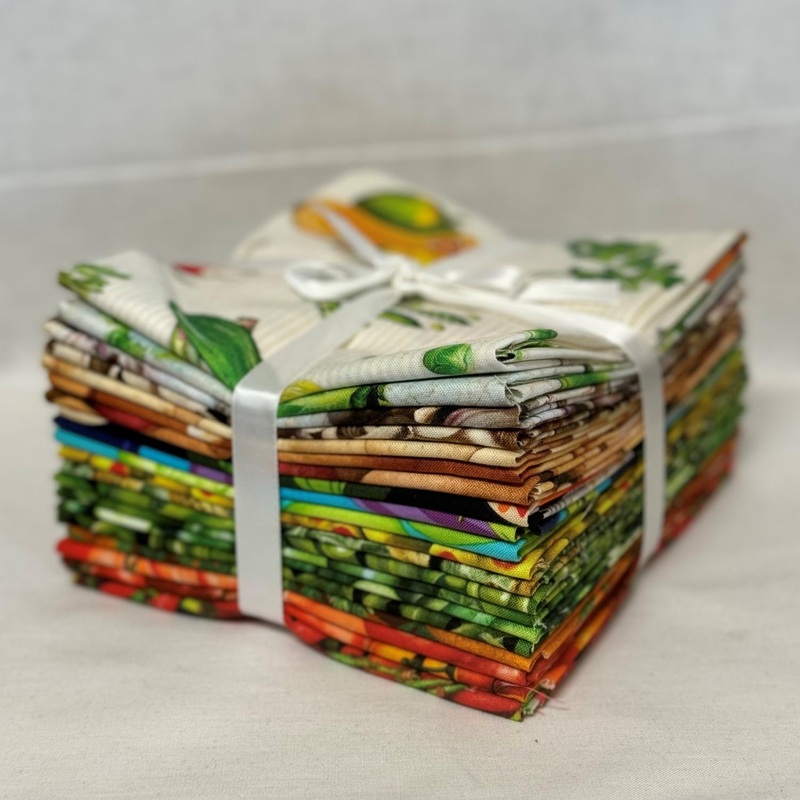 Assorted Veggies Fat Quarter Bundle - 20 Fat Quarters - Precut